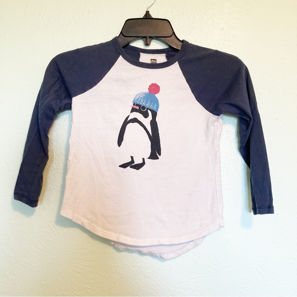 Tea Collection Penguin long sleeve shirt